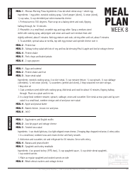 12 Week Meal Plan, Page 20
