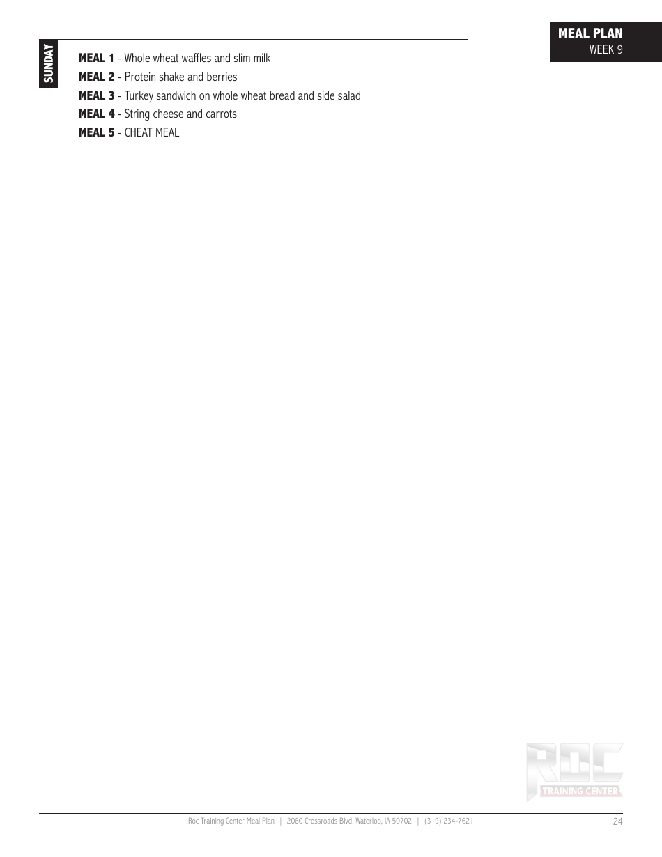 12 Week Meal Plan, Page 24