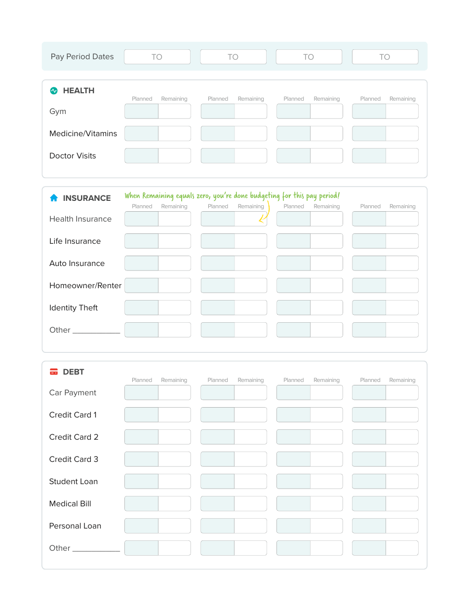 QuickStart Budget Form Fill Out, Sign Online and Download PDF