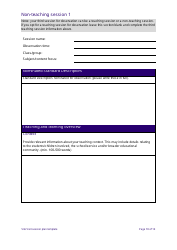 Site Visit Session Plan Template - New South Wales, Australia, Page 10