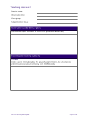 Site Visit Session Plan Template - New South Wales, Australia, Page 4