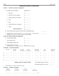 Form RE623 Budget Worksheet - California, Page 14