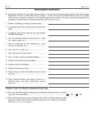 Form RE623 Budget Worksheet - California, Page 2