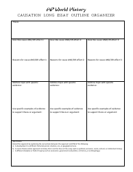 Document preview: Ap World History Causation Long Essay Outline Organizer