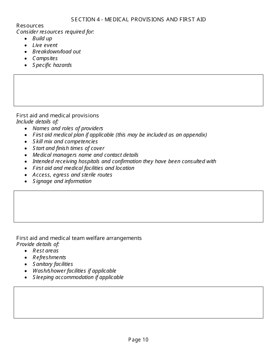 Event Management Plan Template, Page 10