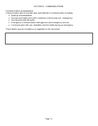 Event Management Plan Template, Page 12