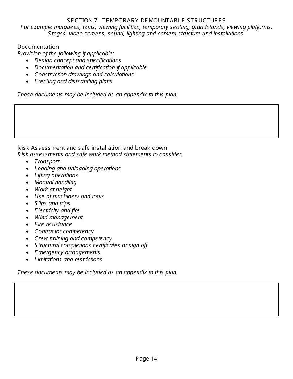 Event Management Plan Template, Page 14