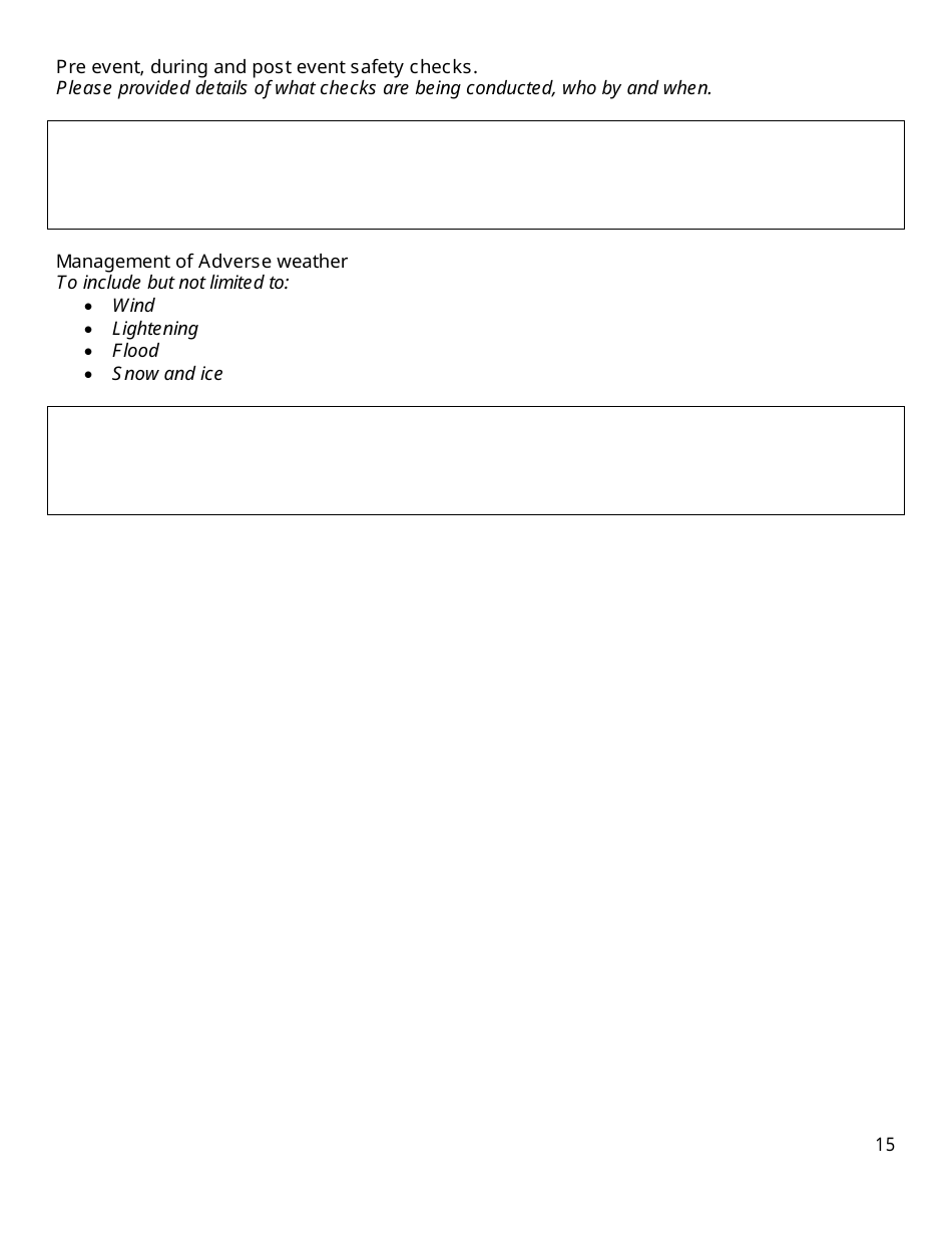Event Management Plan Template, Page 15