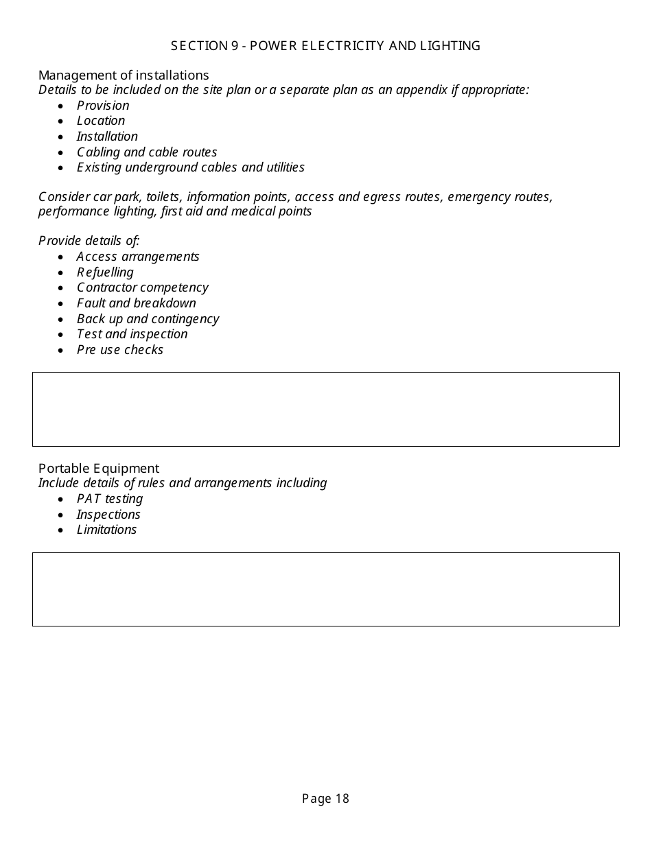 Event Management Plan Template, Page 18