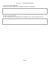 Event Management Plan Template, Page 19