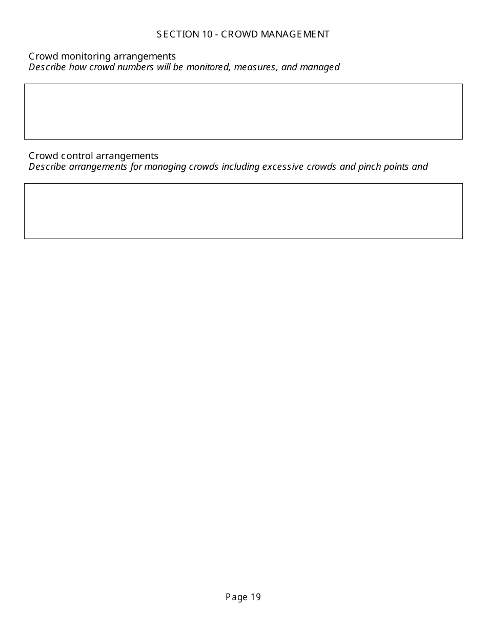 Event Management Plan Template, Page 19