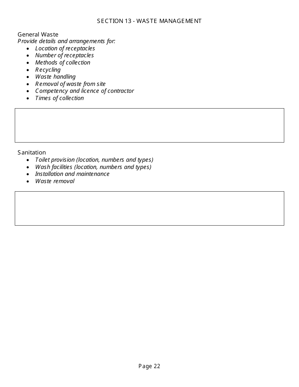 Event Management Plan Template, Page 22