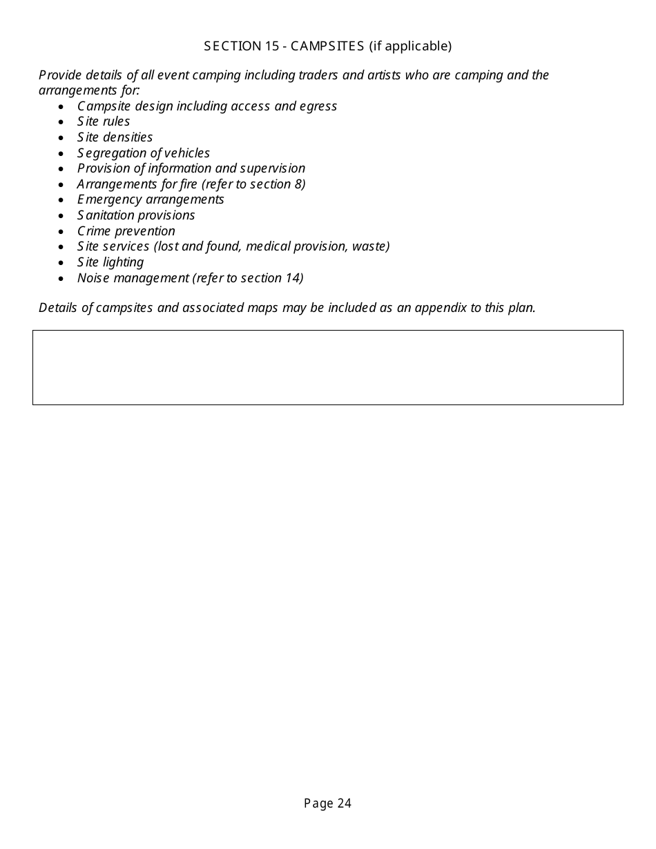 Event Management Plan Template, Page 24