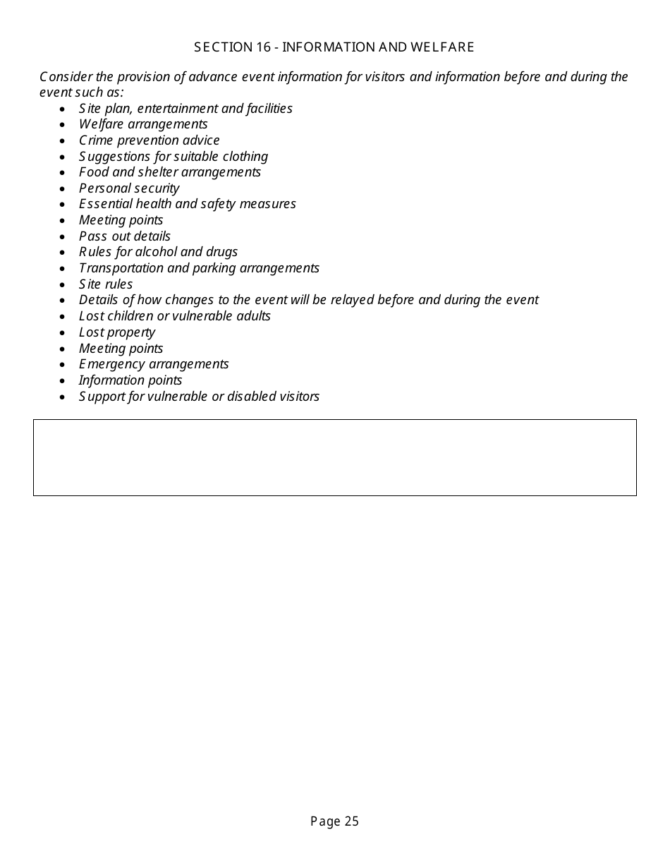 Event Management Plan Template, Page 25