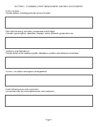 Event Management Plan Template, Page 5