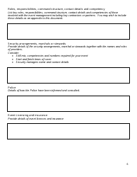 Event Management Plan Template, Page 6