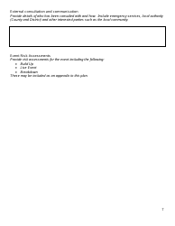 Event Management Plan Template, Page 7