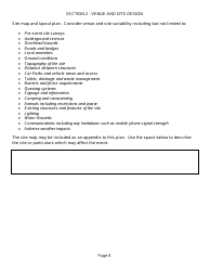 Event Management Plan Template, Page 8