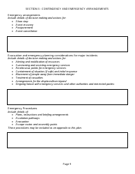 Event Management Plan Template, Page 9
