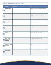 Event Logistics Checklist, Page 6