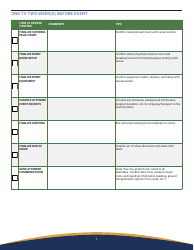 Event Logistics Checklist, Page 7