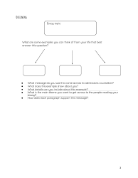 Personal Statement Worksheet, Page 3