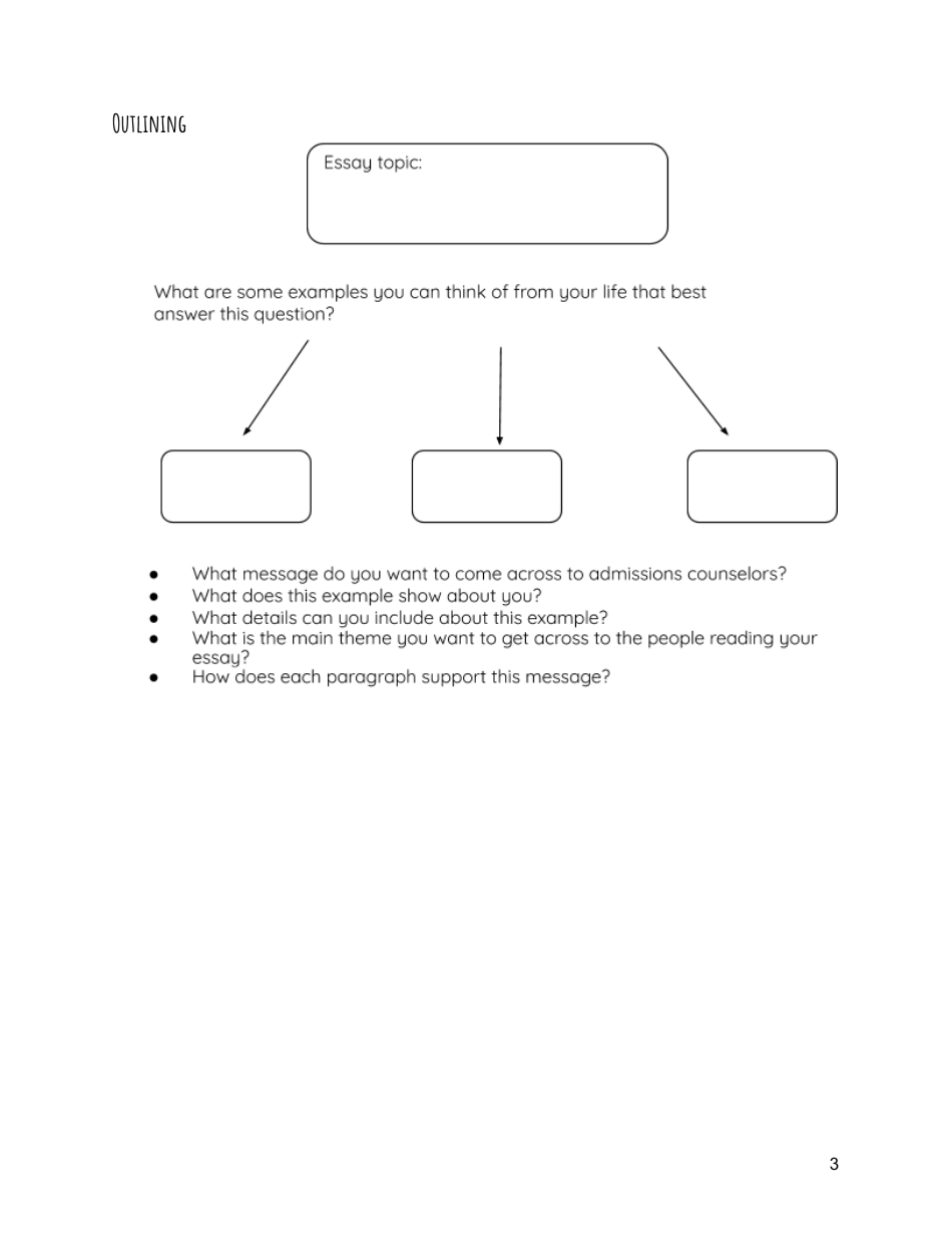 Personal Statement Worksheet, Page 3
