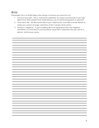 Personal Statement Worksheet, Page 4