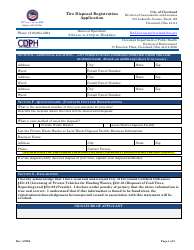 Tire Disposal Registration Application - City of Cleveland, Ohio, Page 4