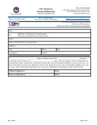 Tire Disposal Registration Application - City of Cleveland, Ohio, Page 5