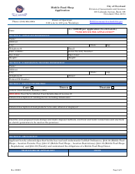 Mobile Food Shop Application - City of Cleveland, Ohio, Page 2