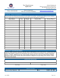 Tow Truck License Application - City of Cleveland, Ohio, Page 4