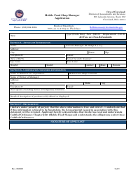 Mobile Food Shop Manager Application - City of Cleveland, Ohio, Page 2