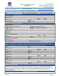 Going-Out-Of-Business Sale Application - City of Cleveland, Ohio, Page 2