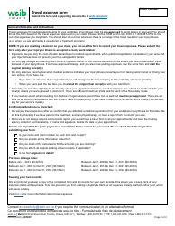 Form 2721A Travel Expense Form - Ontario, Canada