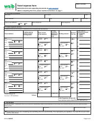 Form 2721A Travel Expense Form - Ontario, Canada, Page 2