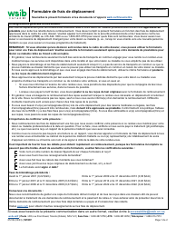 Forme 2721B Formulaire De Frais De Deplacement - Ontario, Canada (French)