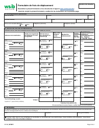 Forme 2721B Formulaire De Frais De Deplacement - Ontario, Canada (French), Page 2