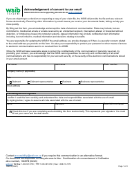 Document preview: Form 10467A Acknowledgement of Consent to Use Email - Ontario, Canada