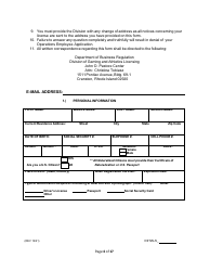 Operations Employee Application - Rhode Island, Page 4