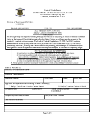 Document preview: Vendor Application - Rhode Island, 2024