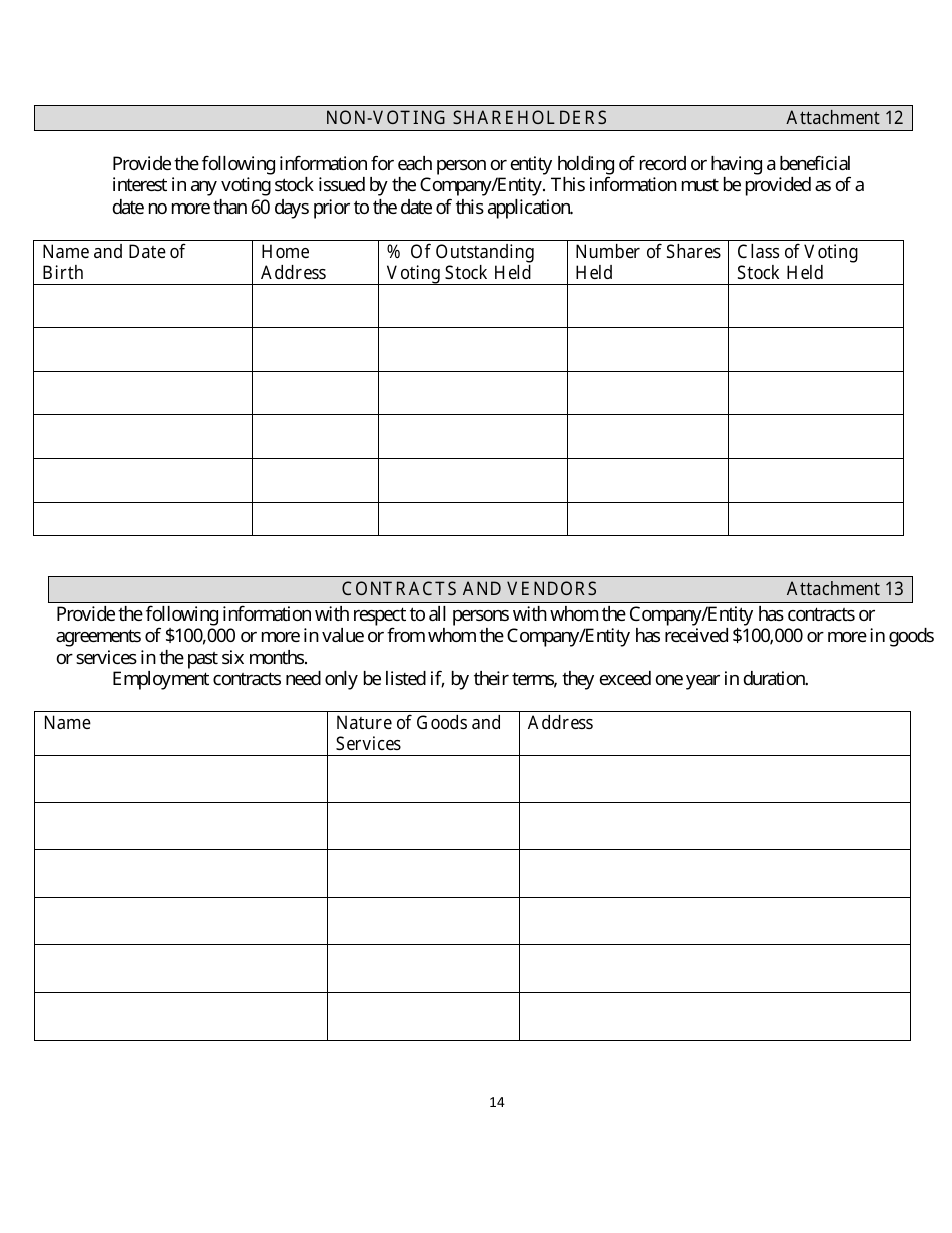 Gaming Vendor Application - Rhode Island, Page 14