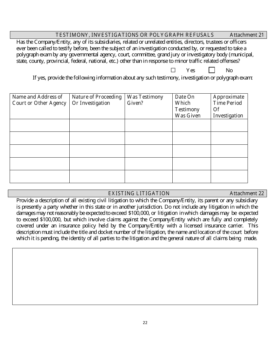 Gaming Vendor Application - Rhode Island, Page 22