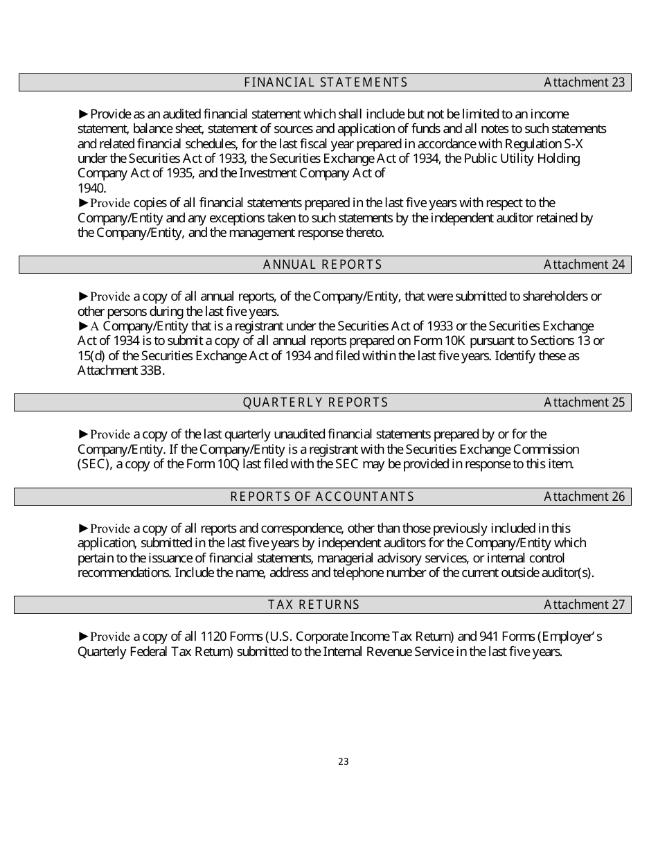 Gaming Vendor Application - Rhode Island, Page 23