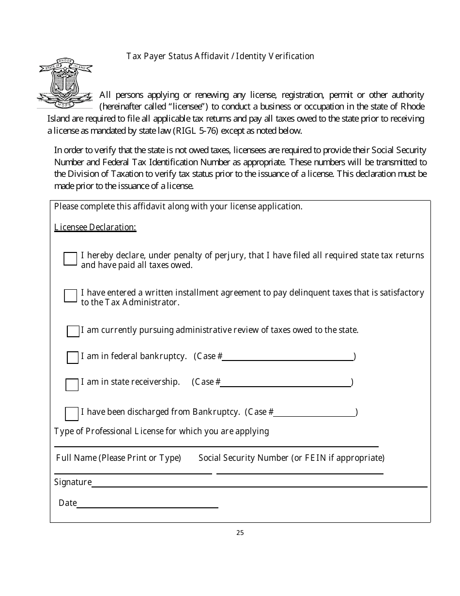 Gaming Vendor Application - Rhode Island, Page 25