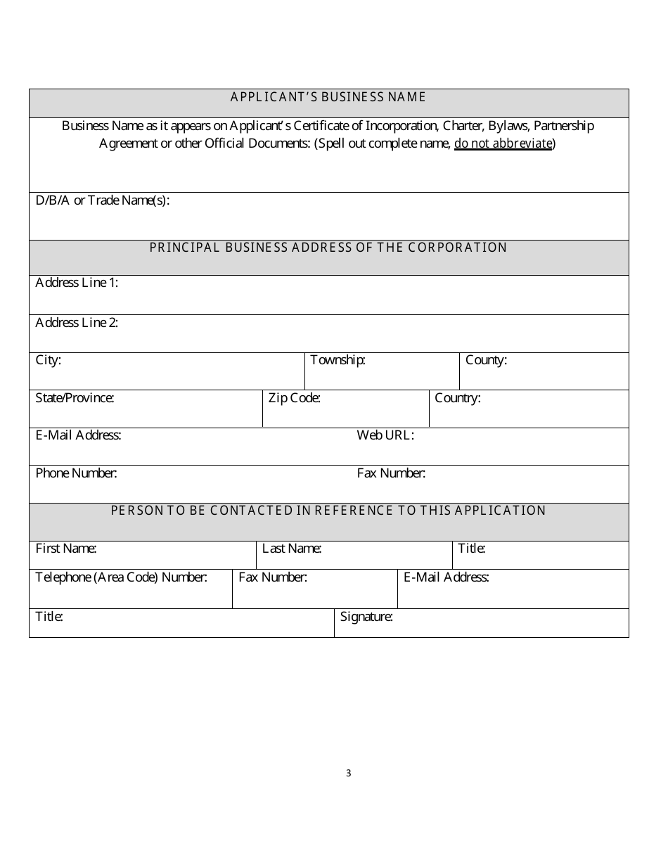 Gaming Vendor Application - Rhode Island, Page 3