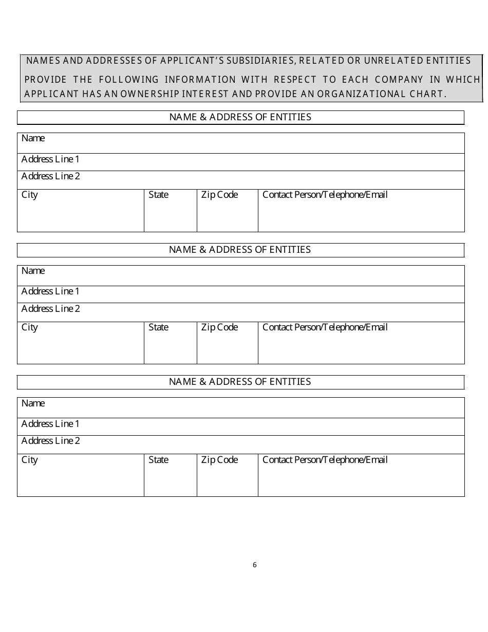 Gaming Vendor Application - Rhode Island, Page 6