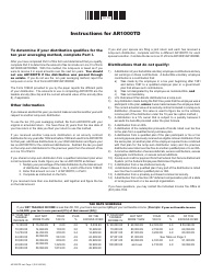 Instructions for Form AR1000TD Lump-Sum Distribution Averaging - Arkansas