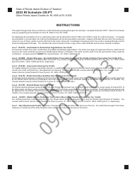 Appendix CR-PT Other Rhode Island Credits for Ri-1065 &amp; Ri-1120s - Draft - Rhode Island, Page 2