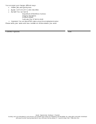 Form DWS-ESD475 Change Report Form - Utah, Page 3